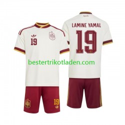 Fußballtrikot Spanien Lamine Yamal 19 Auswärts Trikot Away WM 2026 Kurzarm für Kinder
