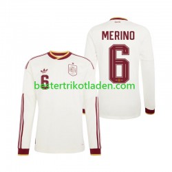 Fußballtrikot Spanien Mikel Merino 6 Auswärts Trikot Away WM 2026 Langarm für Herren