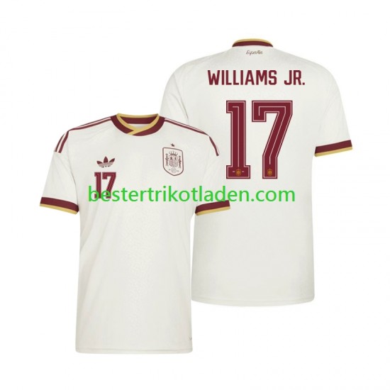 Fußballtrikot Spanien Nico Williams 17 Auswärts Trikot Away WM 2026 Kurzarm für Herren