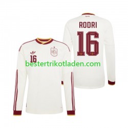 Fußballtrikot Spanien Rodri 16 Auswärts Trikot Away WM 2026 Langarm für Herren