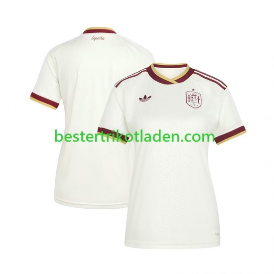 Fußballtrikot Spanien Auswärts Trikot Away WM 2026 Kurzarm für Dame