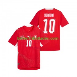 Fußballtrikot Schweiz Granit Xhaka 10 Heim Trikot Home WM 2026 Kurzarm für Herren