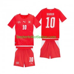 Fußballtrikot Schweiz Granit Xhaka 10 Heim Trikot Home WM 2026 Kurzarm für Kinder