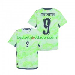 Fußballtrikot Schweiz Johan Manzambi 9 Auswärts Trikot Away WM 2026 Kurzarm für Herren