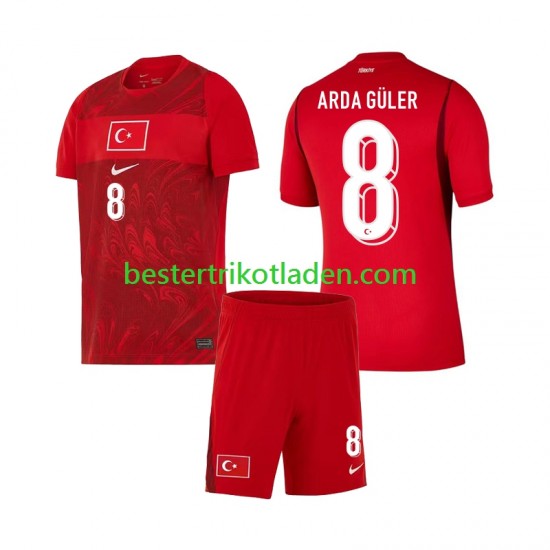 Fußballtrikot Türkei Arda Guler 8 Heim Trikot Home WM 2026 Kurzarm für Kinder