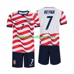 Fußballtrikot USA Giovanni Reyna 7 Heim Trikot Home WM 2026 Kurzarm für Kinder