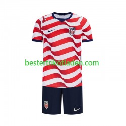 Fußballtrikot USA Heim Trikot Home WM 2026 Kurzarm für Kinder