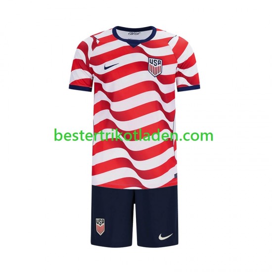 Fußballtrikot USA Heim Trikot Home WM 2026 Kurzarm für Kinder