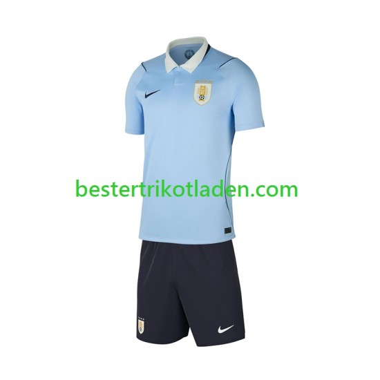 Fußballtrikot Uruguay Heim Trikot Home WM 2026 Kurzarm für Kinder