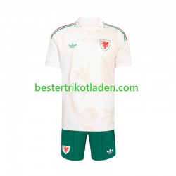 Fußballtrikot Wales Auswärts Trikot Away WM 2026 Kurzarm für Kinder
