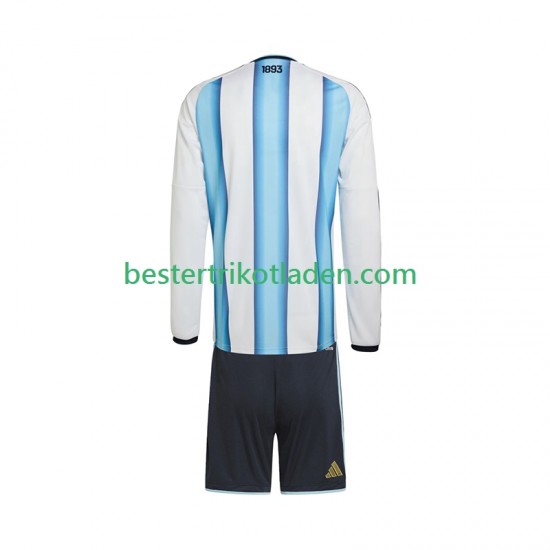 Fußballtrikot Argentinien Heim Trikot Home WM 2026 Langarm für Kinder