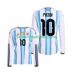 Fußballtrikot Argentinien Lionel Messi 10 Heim Trikot Home WM 2026 Langarm für Herren