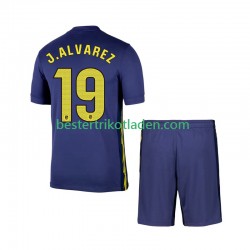 Fußballtrikot Atlético Madrid Julian Alvarez 19 Auswärts Trikot Away 2025-2026 Kurzarm für Kinder