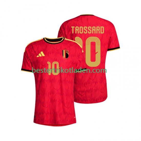 Fußballtrikot Belgien Leandro Trossard 10 Heim Trikot Home WM 2026 Kurzarm für Herren