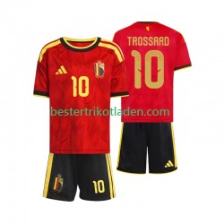 Fußballtrikot Belgien Leandro Trossard 10 Heim Trikot Home WM 2026 Kurzarm für Kinder