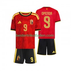 Fußballtrikot Belgien Openda 9 Heim Trikot Home WM 2026 Kurzarm für Kinder
