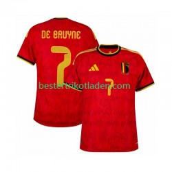 Fußballtrikot Belgien de bruyne 7 Heim Trikot Home WM 2026 Kurzarm für Herren