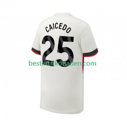 Fußballtrikot Chelsea Moises Caicedo 25 Auswärts Trikot Away 2025-2026 Kurzarm für Herren