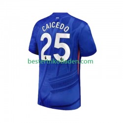 Fußballtrikot Chelsea Moises Caicedo 25 Heim Trikot Home 2025-2026 Kurzarm für Herren