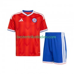 Fußballtrikot Chile Heim Trikot Home 2026 Kurzarm für Kinder