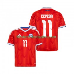 Fußballtrikot Chile Lucas Cepeda 11 Heim Trikot Home 2026 Kurzarm für Herren