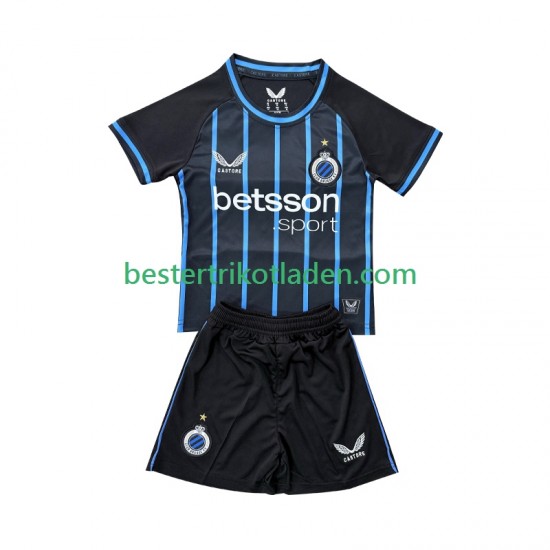 Fußballtrikot Club Brugge Heim Trikot Home 2025-2026 Kurzarm für Kinder