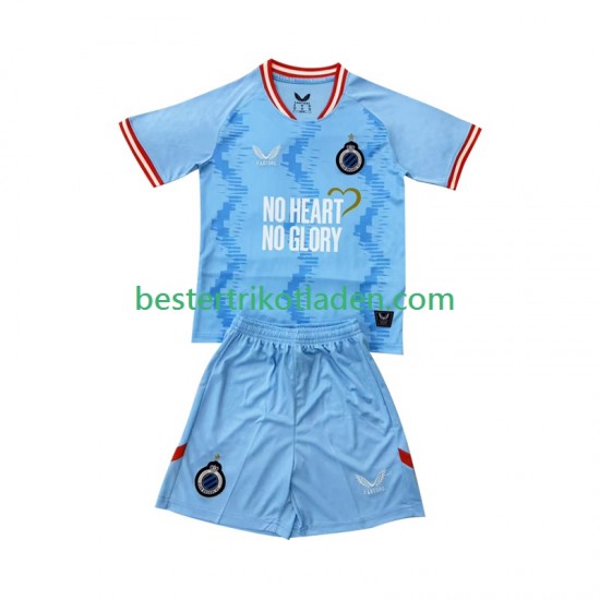Fußballtrikot Club Brugge Ausweich Trikot 3rd 2025-2026 Kurzarm für Kinder
