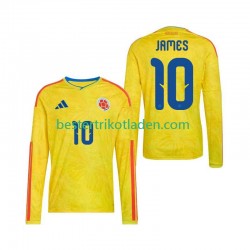 Fußballtrikot Kolumbien James Rodriguez 10 Heim Trikot Home WM 2026 Langarm für Herren