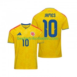 Fußballtrikot Kolumbien James Rodriguez 10 Heim Trikot Home WM 2026 Kurzarm für Herren