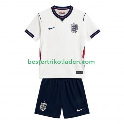 Fußballtrikot England Heim Trikot Home WM 2026 Kurzarm für Kinder