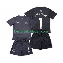 Fußballtrikot Everton FC Pickford 1 Torwart Auswärts Trikot Away 2025-2026 Kurzarm für Kinder