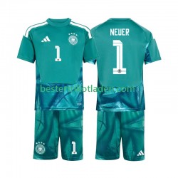 Fußballtrikot Deutschland Manuel Neuer 1 Torwart Heim Trikot Home WM 2026 Kurzarm für Kinder