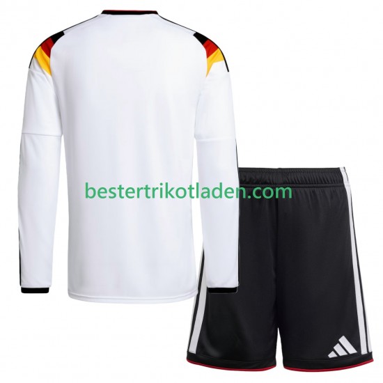 Fußballtrikot Deutschland Heim Trikot Home WM 2026 Langarm für Kinder