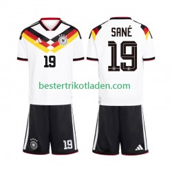 Fußballtrikot Deutschland Leroy Sane 19 Heim Trikot Home WM 2026 Kurzarm für Kinder