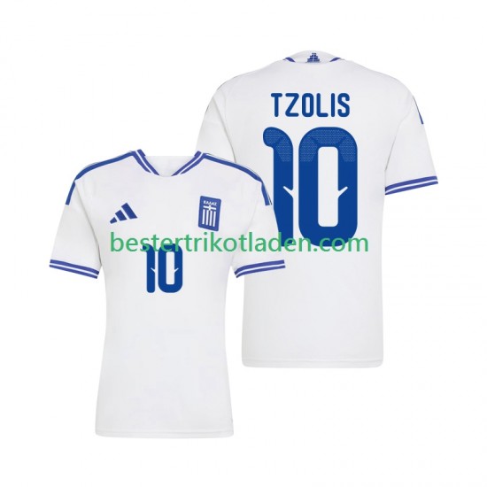 Fußballtrikot Griechenland Christos Tzolis 10 Heim Trikot Home 2026 Kurzarm für Herren