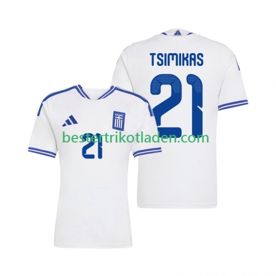 Fußballtrikot Griechenland Konstantinos Tsimikas 21 Heim Trikot Home 2026 Kurzarm für Herren
