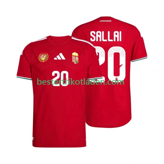 Fußballtrikot Ungarn Sallai 20 Heim Trikot Home WM 2026 Kurzarm für Herren