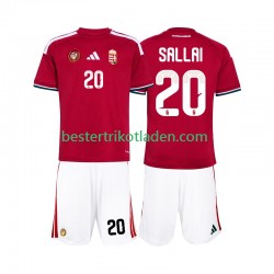 Fußballtrikot Ungarn Sallai 20 Heim Trikot Home WM 2026 Kurzarm für Kinder