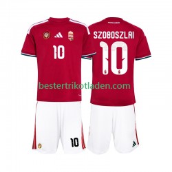 Fußballtrikot Ungarn Szoboszlai 10 Heim Trikot Home WM 2026 Kurzarm für Kinder
