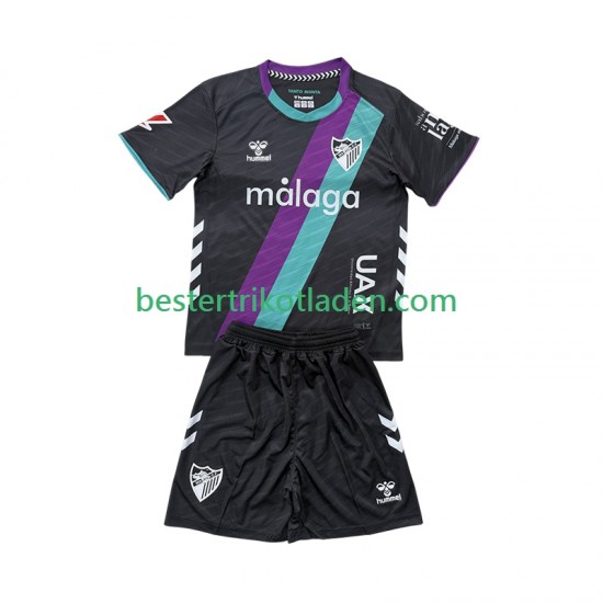 Fußballtrikot Málaga CF Auswärts Trikot Away 2025-2026 Kurzarm für Kinder