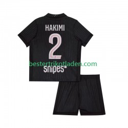 Fußballtrikot Paris Saint-Germain Achraf Hakimi 2 Viertes trikot 2025-2026 Kurzarm für Kinder