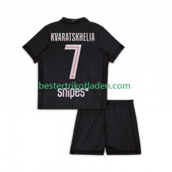 Fußballtrikot Paris Saint-Germain Khvicha Kvaratskhelia 7 Viertes trikot 2025-2026 Kurzarm für Kinder