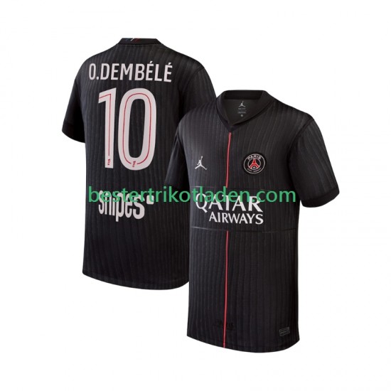 Fußballtrikot Paris Saint-Germain Ousmane Dembele 10 Viertes trikot 2025-2026 Kurzarm für Herren