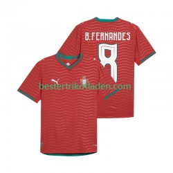 Fußballtrikot Portugal Bruno Fernandes 8 Heim Trikot Home WM 2026 Kurzarm für Herren