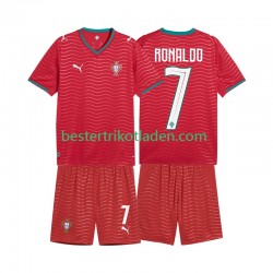 Fußballtrikot Portugal Cristiano Ronaldo 7 Heim Trikot Home WM 2026 Kurzarm für Kinder