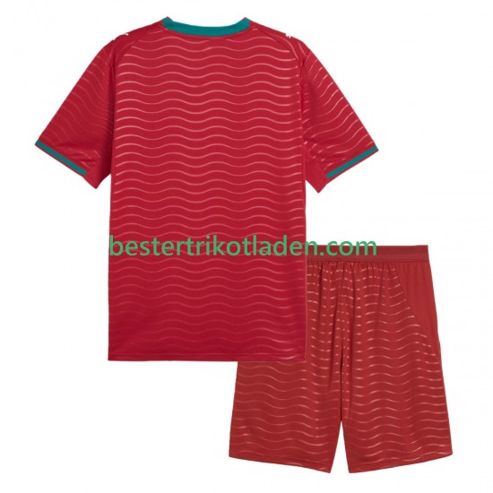 Fußballtrikot Portugal Heim Trikot Home WM 2026 Kurzarm für Kinder