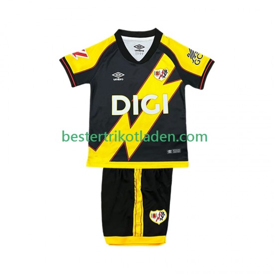 Fußballtrikot Rayo Vallecano Ausweich Trikot 3rd 2025-2026 Kurzarm für Kinder