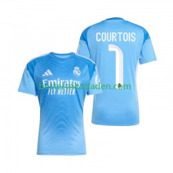 Fußballtrikot Real Madrid Thibaut Courtois 1 Torwart Heim Trikot Home 2025-2026 Kurzarm für Herren