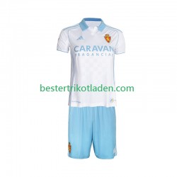 Fußballtrikot Real Zaragoza Heim Trikot Home 2025-2026 Kurzarm für Kinder