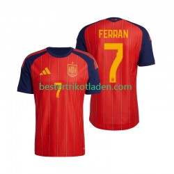 Fußballtrikot Spanien Ferran Torres 7 Heim Trikot Home WM 2026 Kurzarm für Herren